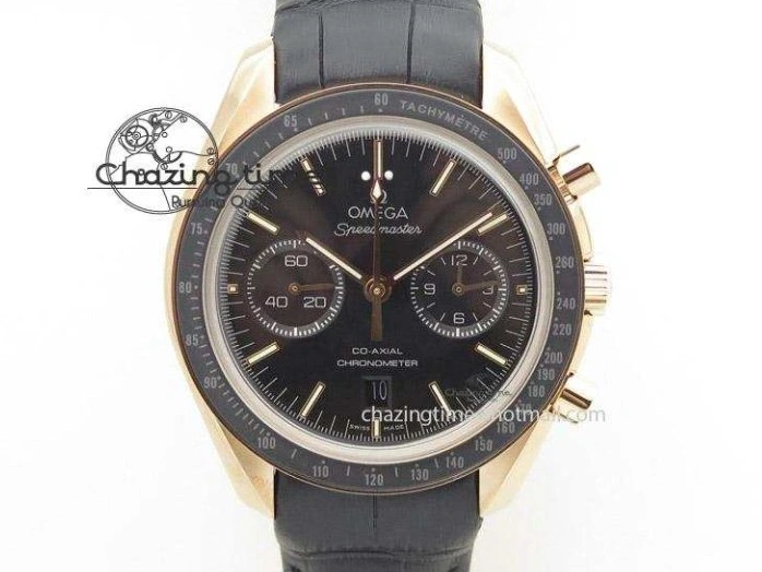 0225 Supportive Speedmaster SS 2013 Pro Racing On Black Leather Strap Manual Winding Chrono Movement 8229